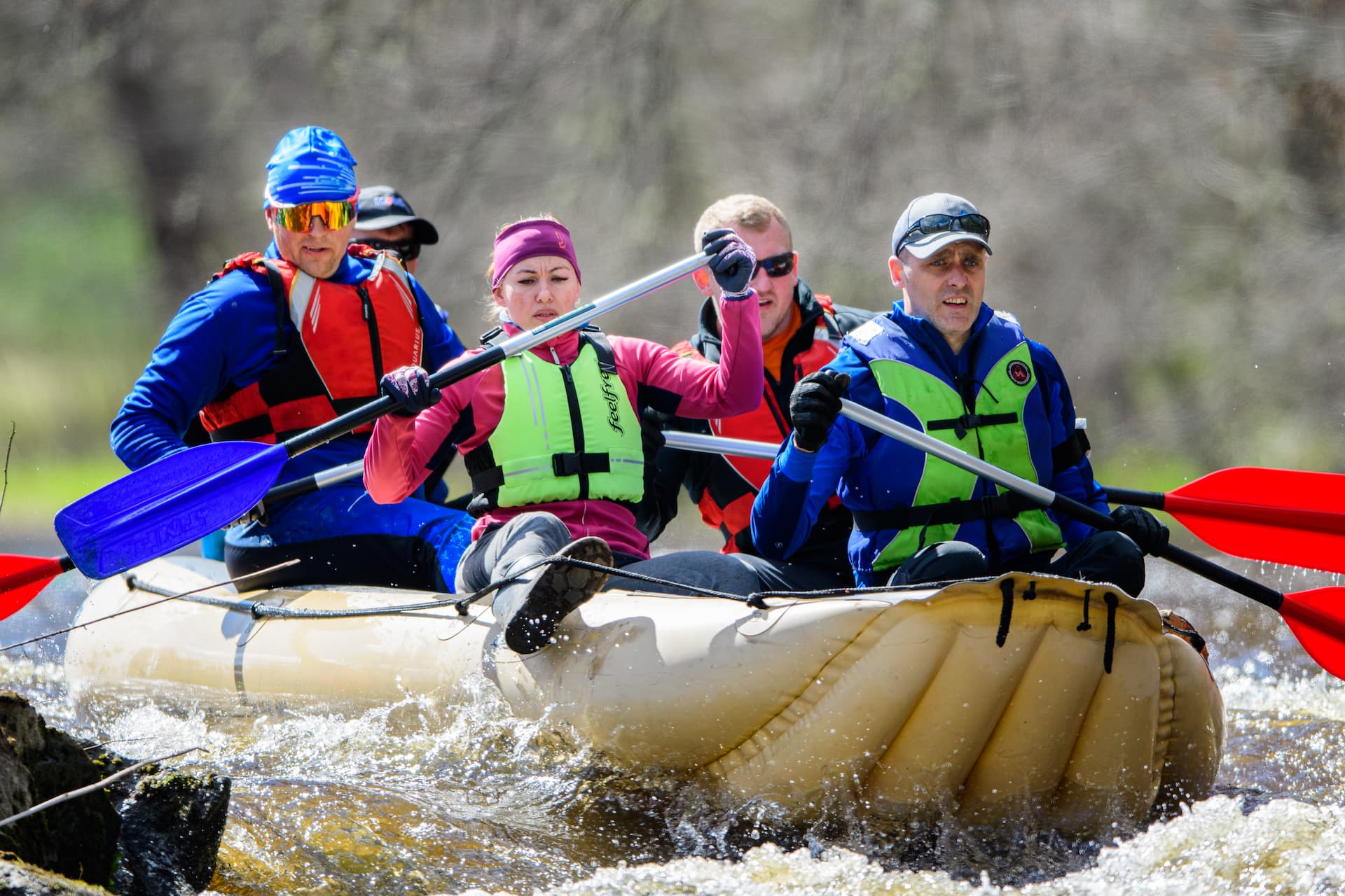 Raftimatkad Võhandu jõel, Lõuna-Eestis.