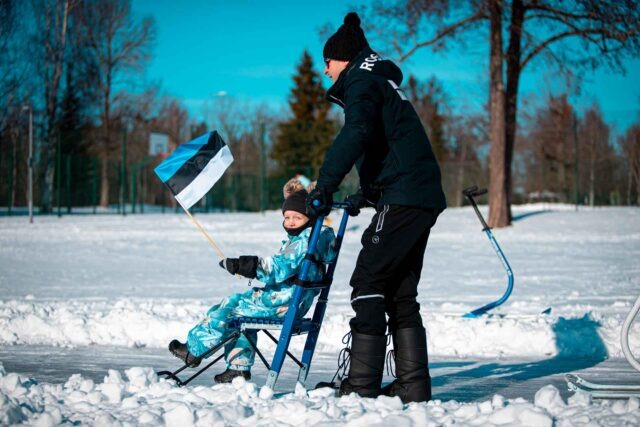 🇪🇪 EV108. aastapäeva tähistamine tõukekelgumatkaga Pühajärve radadel